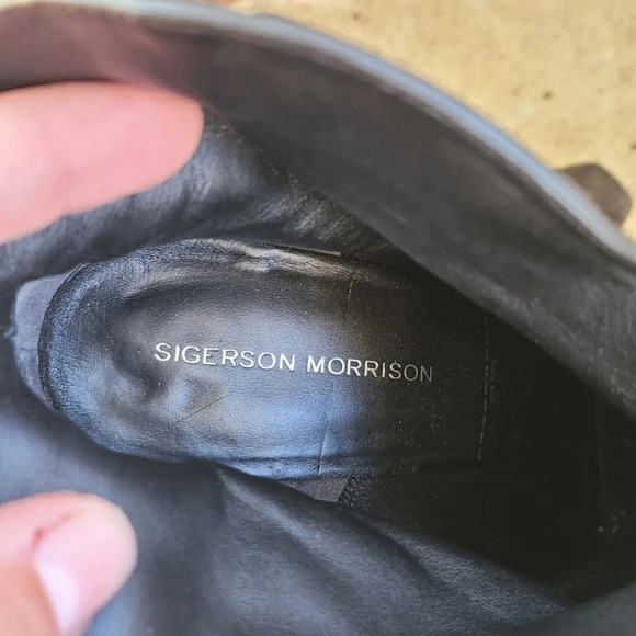 Sigerson Morrison Black Ankle Boots - Picture 7 of 12